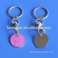 new pink trolley coin keychain keyring